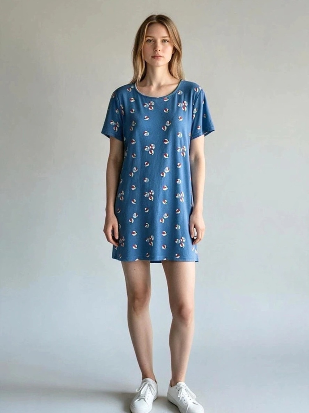 Jockey sleep Dress in Blue Size Small NWT